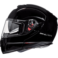 Мотошлем MT Helmets Atom SV Solid Gloss (XS, черный)