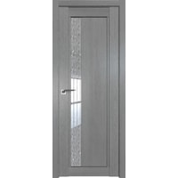 Межкомнатная дверь ProfilDoors 2.71XN L 80x200 (грувд серый/стекло дождь белый)