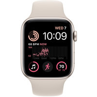 Умные часы Apple Watch SE 2 44 мм (алюминиевый корпус, звездный свет/звездный свет, спортивные силиконовые ремешки S/M + M/L) в Пинске