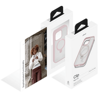 Чехол для телефона uBear Clip Mag для iPhone 15 Pro Max (розовый)