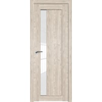 Межкомнатная дверь ProfilDoors 2.71XN R 60x200 (каштан светлый/стекло белый триплекс)