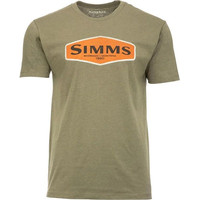 Футболка Simms Logo Frame T-Shirt (XXL, военный)
