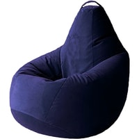 Кресло-мешок Palermo Bormio велюр XL (синий)