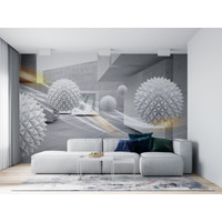 Фотообои ФабрикаФресок 3D Шары и бетонные стены 864270 (400x270)