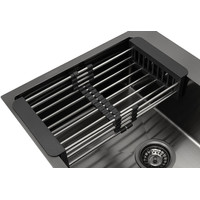 Кухонная мойка ARFEKA ECO AR мойка 600*500, коландер, роллер-мат, дозатор Black