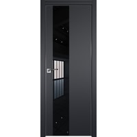 Межкомнатная дверь ProfilDoors 5E 80x200 (черный матовый/стекло черный лак)