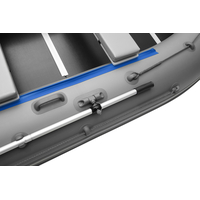 Моторно-гребная лодка Roger Boat Hunter Keel 3500 (малокилевая, серый/синий)