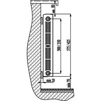 Биметаллический радиатор Rifar SUPReMO 350 (8 секций)