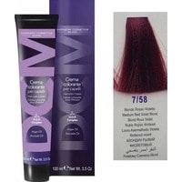Крем-краска для волос DCM HOP Complex 7/58 блондин рыжий фиолетовый