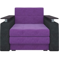 Кресло-кровать Mebelico Комфорт 58756 (фиолетовый/черный)