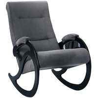 Кресло-качалка Мебелик Диана Модель 5 (верона антрацит грэй/венге)