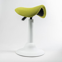 Офисный стул Chair Meister Saddle (пластик белый/ткань зеленая)
