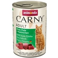 Консервированный корм для кошек Animonda Carny Adult с говядиной, индейкой и кроликом 0.8 кг