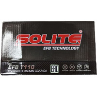 Автомобильный аккумулятор Solite EFB T110 борт (90 А·ч)