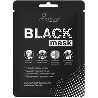  Viabeauty Маска-пленка для лица Black Mask очищающая с черным углем 25 г