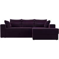 Угловой диван Mebelico Майами 15 114922 (правый, велюр, фиолетовый)
