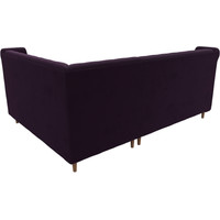 Угловой диван Лига диванов Бронкс правый 110367 (велюр фиолетовый)