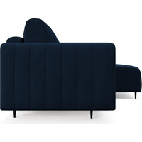 Угловой диван Мебель-АРС Маркфул/Флорент (темно-синий Luna 034)
