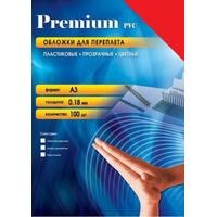 Пластиковая обложка для переплета Office-Kit А3, 0.18 мм PRA300180 (прозрачный красный)