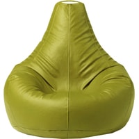 Кресло-мешок Palermo Bormio экокожа XL (лаймово-зеленый)