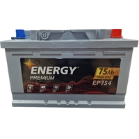 Автомобильный аккумулятор Energy Premium EP754 (75 А·ч) Низ.