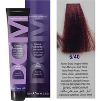 Крем-краска для волос DCM HOP Complex 6/40 темный блондин красное дерево интенсивный