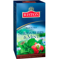 Черный чай Riston Strawberry & Mint 25 шт