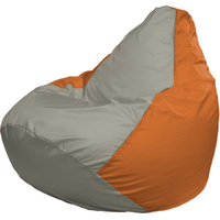 Кресло-мешок Flagman Груша Г2.1-342 (серый/оранжевый)