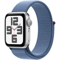 Умные часы Apple Watch SE 2 40 мм (алюминиевый корпус, серебристый/грозовой синий, нейлоновый ремешок) в Пинске