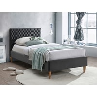Кровать Signal Azurro Velvet 90x200 (серый)