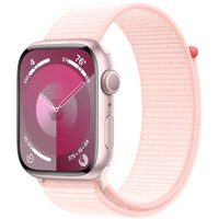Умные часы Apple Watch Series 9 45 мм (алюминиевый корпус, розовый/розовый, нейлоновый ремешок) в Пинске