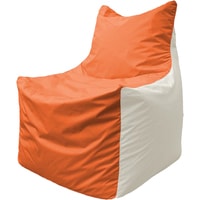 Кресло-мешок Flagman Фокс Ф2.1-189 (оранжевый/белый)