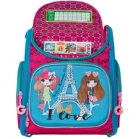 Школьный рюкзак Grizzly RA-971-2 (жимолость/голубой)