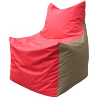Кресло-мешок Flagman Фокс Ф2.1-171 (красный/темно-бежевый)