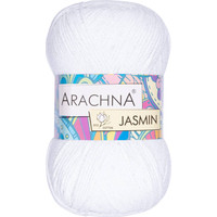 Пряжа для вязания Arachna Jasmin 100 г 250 м №101 (белый)