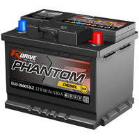 Автомобильный аккумулятор RDrive Phantom Diesel SMF EUD-060053L2 (60 А·ч)