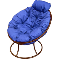Кресло M-Group Папасан мини 12060210 (коричневый/синяя подушка) в Гродно