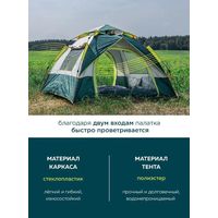 Кемпинговая палатка ForceKraft FK-TENT-2 (зеленый) в Бресте