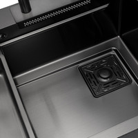 Кухонная мойка ARFEKA Eco AR PVD Nano 75x45 (черный)