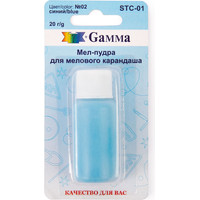 Восковые мелки Gamma STC-01 Мел-пудра для мелового карандаша №02 (синий)
