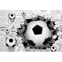 Фотообои ФабрикаФресок Футбольные мячи из стены 724270 (400x270)