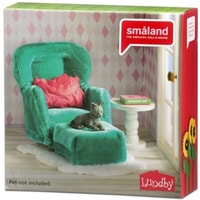 Аксессуары для кукольного домика Lundby Смоланд кресло с пуфиком LB-60209300