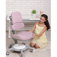 Детский ортопедический стул CooBee 142 с чехлом (розовый)