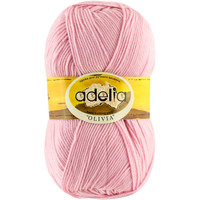 Набор пряжи для вязания Adelia Olivia 100 г 250 м (розовый, 2 мотка)