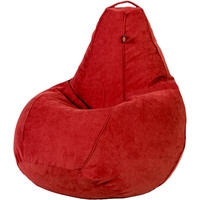 Кресло-мешок Palermo Bormio велюр luxe XL (сангина)