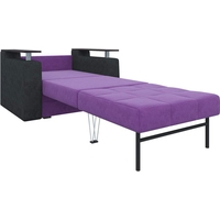 Кресло-кровать Mebelico Комфорт 58756 (фиолетовый/черный)