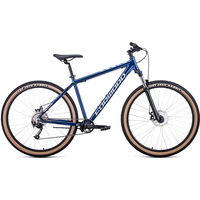 Велосипед Forward Buran 29 2.0 Disc 2021 (синий/серебристый)
