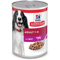 Консервированный корм для собак Hill's Science Plan Adult для взрослых собак для поддержания мышечной массы и здорового иммунитета, с говядиной 370 г