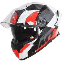 Мотошлем MT Helmets Thunder 4 SV Fade A0 (S, глянцевый белый)