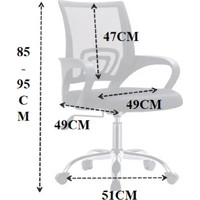 Кресло SitUp MIX 696 chrome (сетка light grey/black)